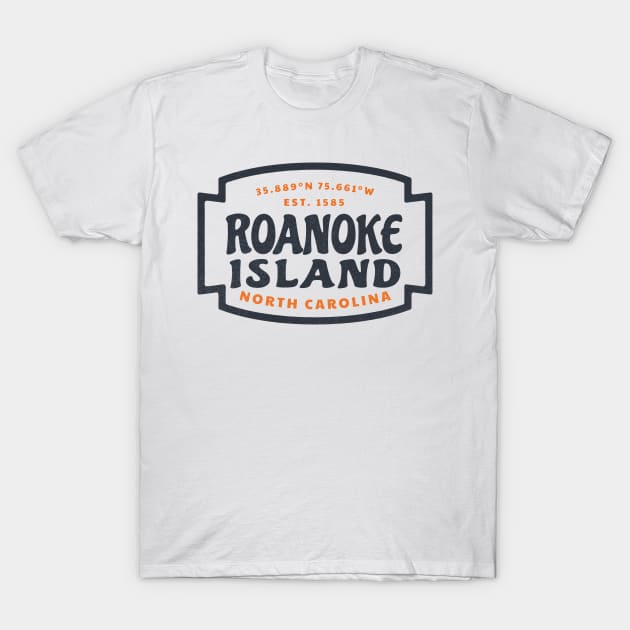 Roanoke Island, NC Summer Vacation Beach Trip T-Shirt by Contentarama